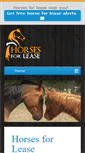 Mobile Screenshot of horsesforlease.com