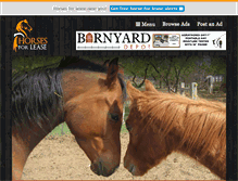 Tablet Screenshot of horsesforlease.com